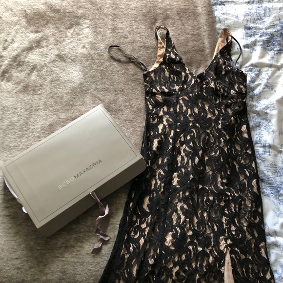 BCBG Black lace formal dress - Picture 2 of 5